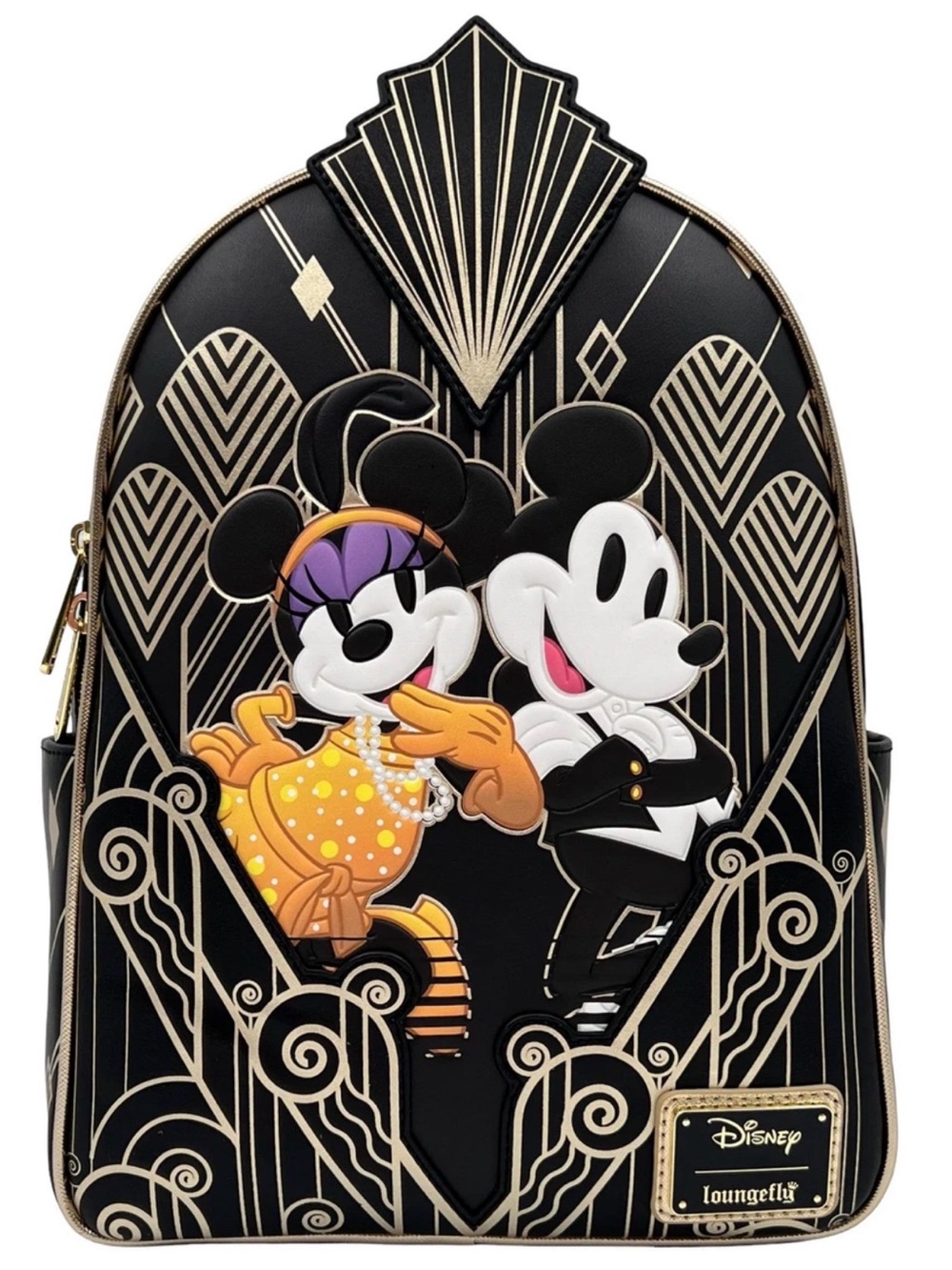 Disney Loungefly Comic Spot Exclusive Art Deco Mickey & Minnie Mini Backpack